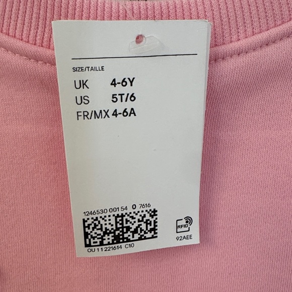 H&M Pink Bow-Embellished Kids Sweatshirt - Picture 3 of 6